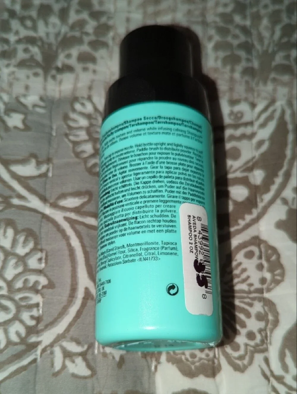 AVEDA Shampowder Dry Shampoo Bottle - Aqua & Black